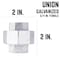 B & K STZ Industries 3/4 in. FIP each X 3/4 in. D FIP Galvanized Malleable Iron Union 311UPU-34 - alternate 2